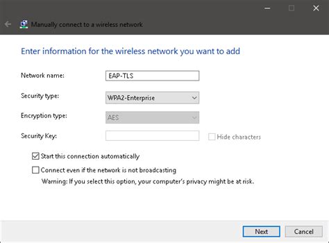 windows 10 wireless network certificates